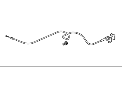 Honda 74130-SJC-A00ZA Wire Assembly, Hood (Warm Gray)