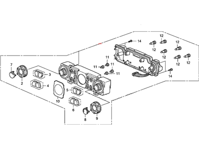 Honda Ridgeline Blower Control Switches - 79600-SJC-308ZB