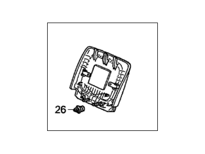 Honda 81128-SJC-A01ZA Cover Assy., FR. Seat-Back *NH574L* (TU WARM GRAY)