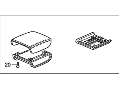 Honda 83440-SJC-A01ZC Pad Assembly, Armrest (Beige) (Leather)