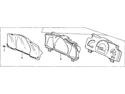 Honda 78100-SJC-A31 Meter Assembly, Combination