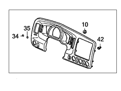 Honda 77202-SJC-A01ZB Panel, Meter *NH607L* (TU DARK GRAY)