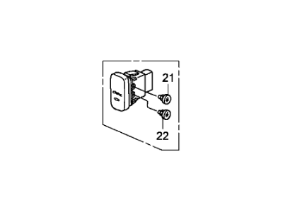 Honda 36775-SJC-A01ZA Switch Assembly, Automatic Cruise Main (Warm Gray)