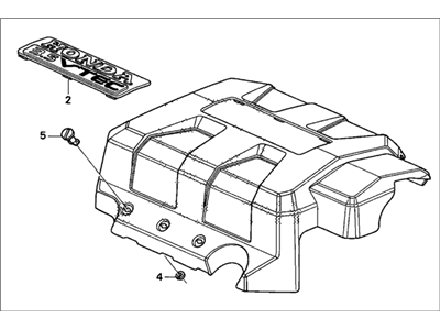 Honda 17121-RJE-A00 Cover Assembly, Engine