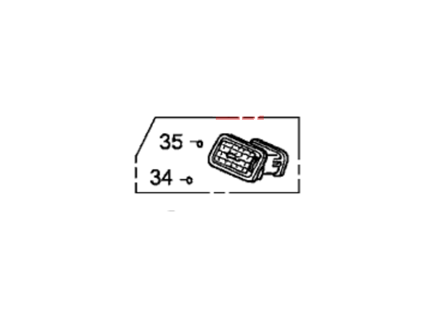 Honda 77620-SJC-A01ZB Outlet Assy., R. Passenger *NH574L* (TU WARM GRAY)