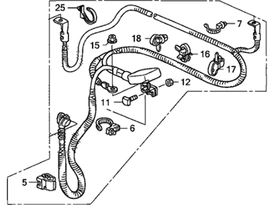 Honda 32410-SJC-A00 Cable Assembly, Starter