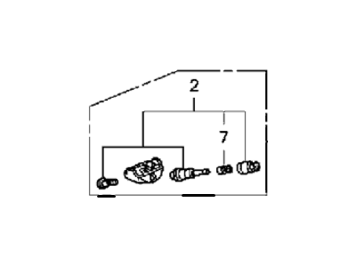 Honda 06421-S3V-A04 Sensor Assembly, Tpms