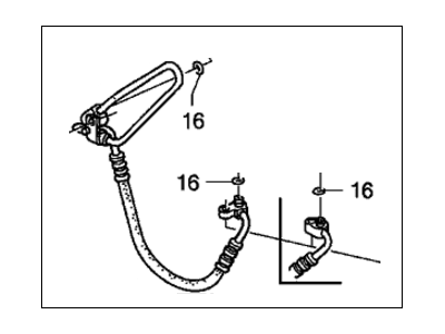 2013 Honda Ridgeline A/C Hose - 80315-SJC-A01