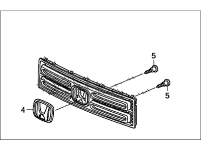 2006 Honda Ridgeline Grille - 71100-SJC-A00ZA