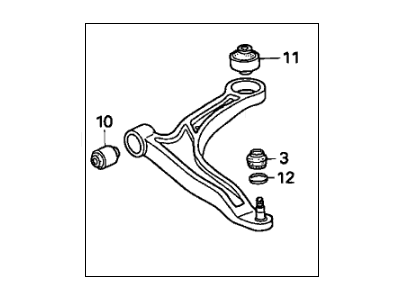 Honda 51350-SJC-A02 Arm, Right Front (Lower)