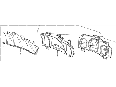 Honda 78100-SJC-A51 Meter Assembly, Combination