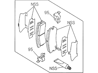 Honda Passport Brake Pad Set - 8-97035-266-0