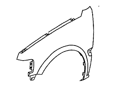 Honda 8-97123-405-4 Fender, Left Front