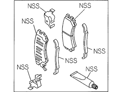 Honda Passport Brake Pad Set - 8-97287-263-0