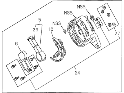 Honda 8-97210-020-0 Cover Assembly, Rear Alternator