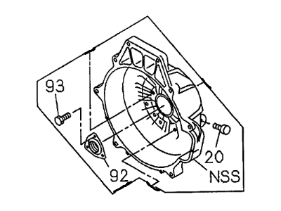 2001 Honda Passport Bellhousing - 8-96041-653-0