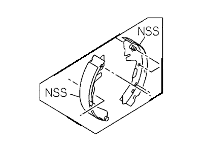 1998 Honda Passport Parking Brake Shoe - 5-87831-723-1