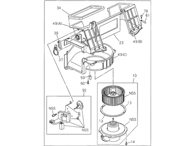 2002 Honda Passport Blower Motor - 8-97315-972-1