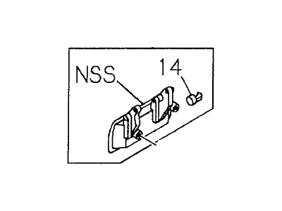 Honda 8-97181-731-0 Handle, Right Rear Door (Outer)