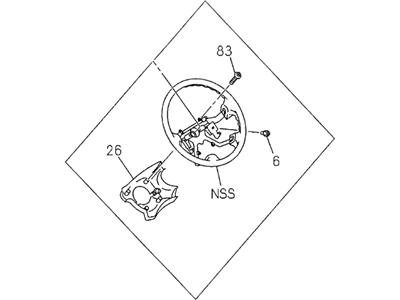 Honda 8-97292-245-0 Wheel, Steering (Beige) (Urethane)