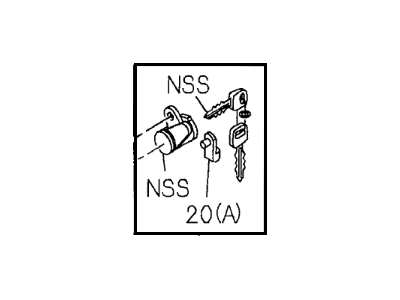 Honda Passport Door Lock - 8-97178-566-0