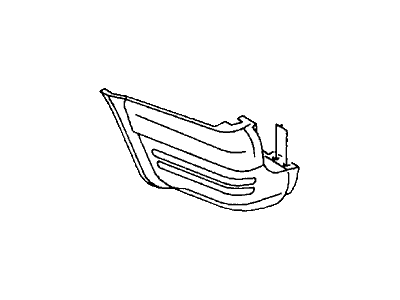 Honda 8-97179-713-0 Bumper, L. RR. (Primered)