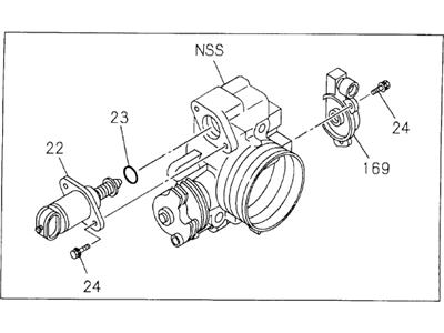 Honda 8-97213-219-3 Body Assembly Throttle