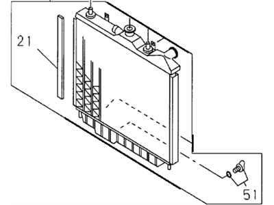 Honda 8-97209-553-0 Radiator Assembly