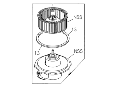 Honda Passport Blower Motor - 8-97229-613-1