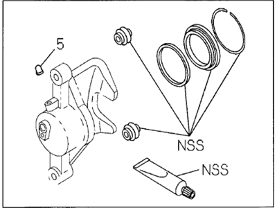 Honda 8-97287-264-0 Repair Kit, Front Brake Caliper Disk