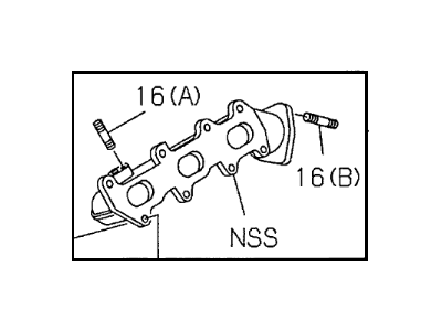 Honda 8-97167-063-1 Manifold, Driver Side Exhuast