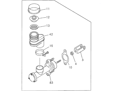 1999 Honda Passport Clutch Master Cylinder - 8-97125-025-1