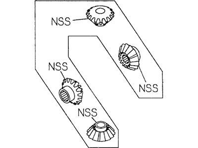 Honda 8-97161-637-0 Gear Kit, FR. Differential Axle