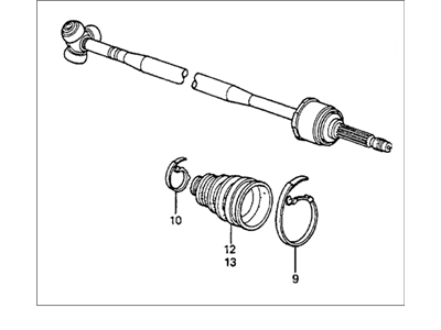 1983 Honda Accord Axle Shaft - 44011-SA5-315