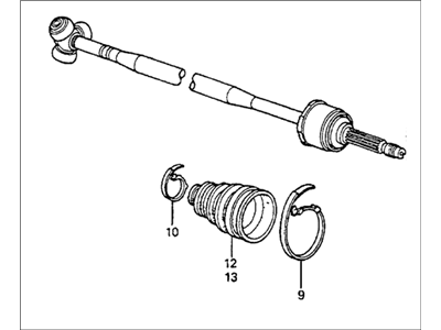 Honda 44010-SA5-315 Driveshaft Set, Passenger Side Outboard