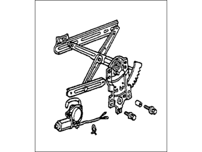 1984 Honda Accord Window Regulator - 76310-SA6-942