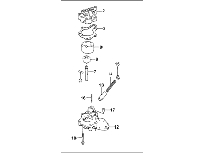 1983 Honda Accord Oil Pump - 15100-PC1-010