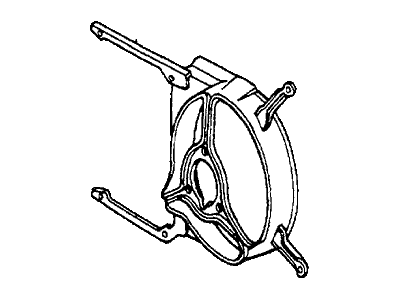 1982 Honda Accord Fan Shroud - 19015-PC1-013