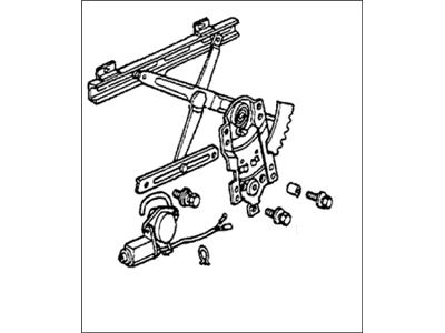 1983 Honda Accord Window Regulator - 75320-SA6-674