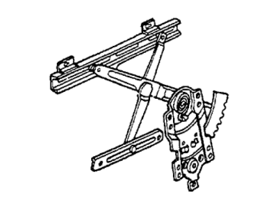 1983 Honda Accord Window Regulator - 75335-SA6-943