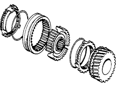 Honda 23442-PB6-315 Gear Set, Mainshaft Third