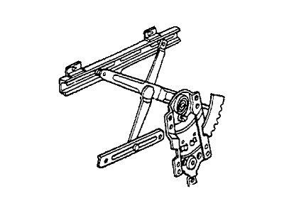 1984 Honda Accord Window Regulator - 75325-SA6-942