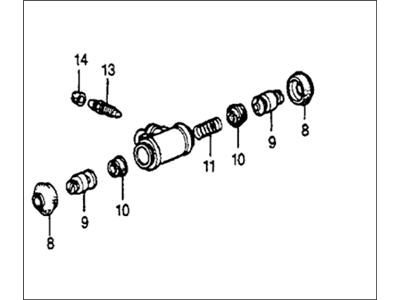 1985 Honda Accord Wheel Cylinder - 43300-671-633