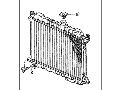 Honda 19010-PC1-903 Radiator