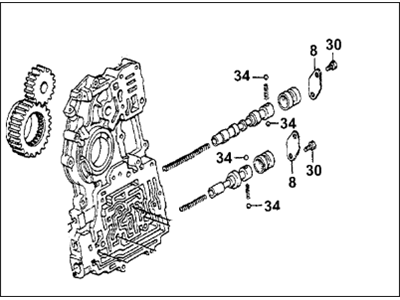 1983 Honda Accord Valve Body - 27105-PC9-315