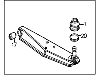 Honda 51350-SA5-013 Arm, Right Front (Lower)