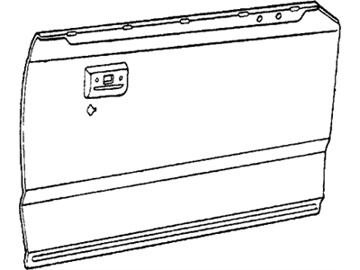 Honda 75111-SA1-611ZZ Skin, R. FR. Door