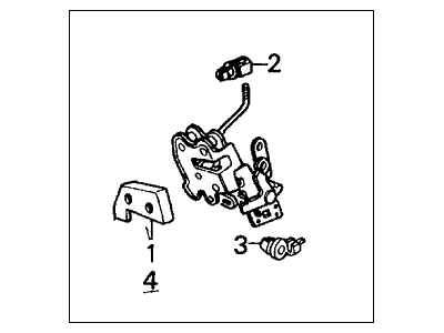 1982 Honda Civic Door Lock Actuator - 76450-SA2-033