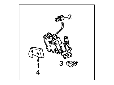 1981 Honda Civic Door Lock - 76410-SA2-033