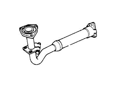1980 Honda Civic Exhaust Pipe - 18210-SA0-662